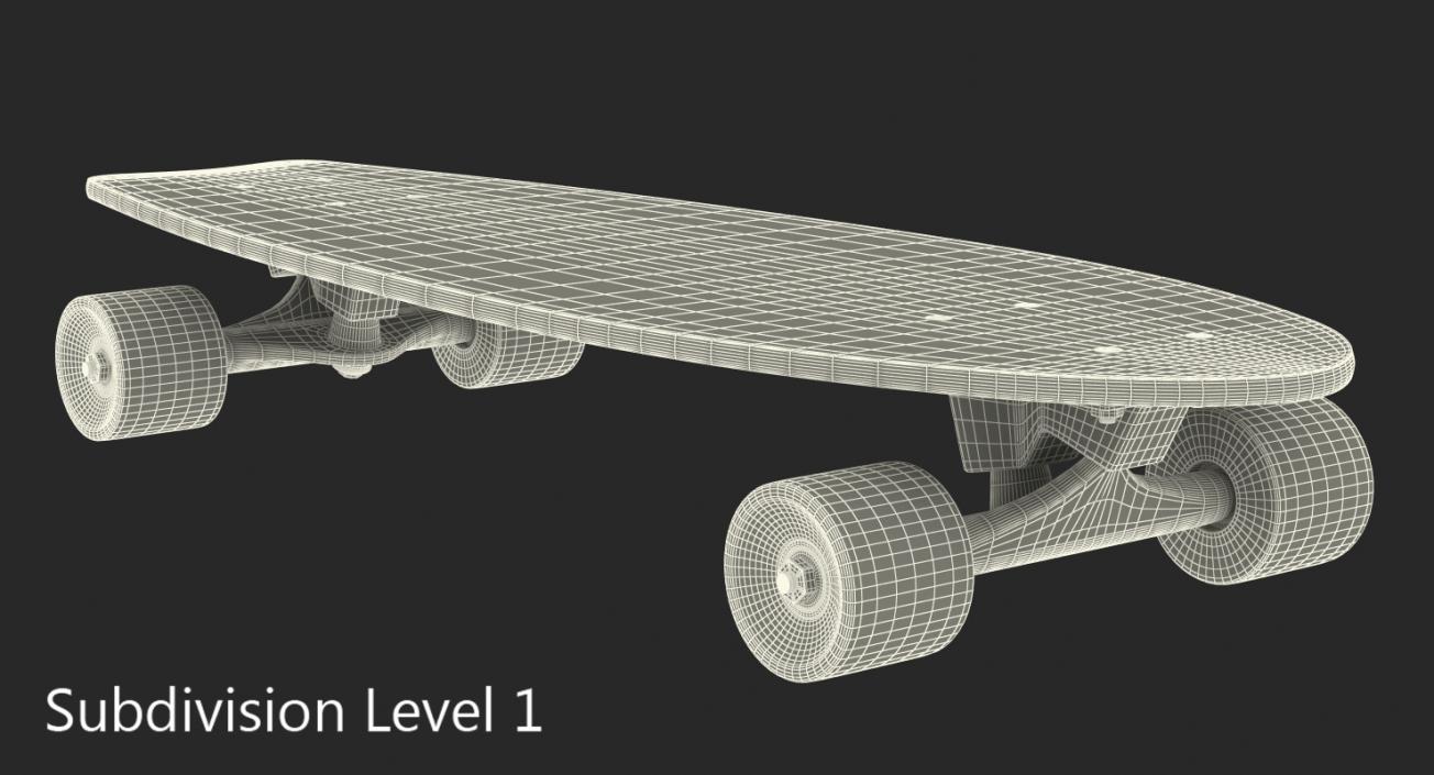 Fishtail Skateboard Generic 3D