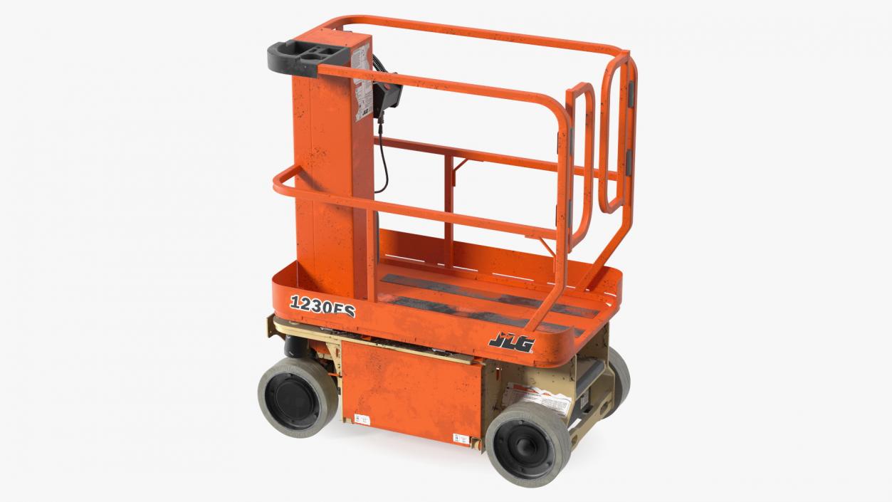 JLG 1230ES Vertical Mast Lift Dirty Rigged 3D