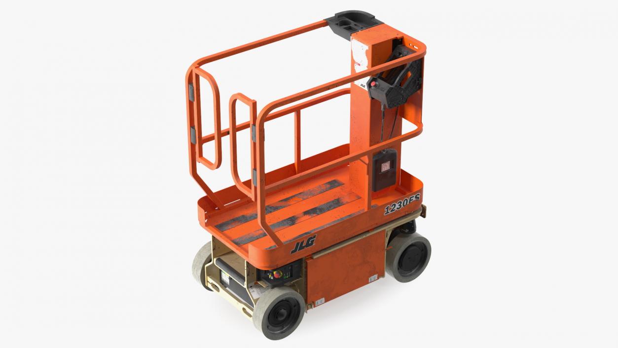 JLG 1230ES Vertical Mast Lift Dirty Rigged 3D