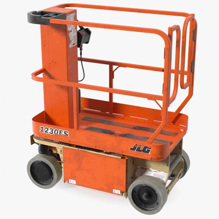 JLG 1230ES Vertical Mast Lift Dirty Rigged 3D