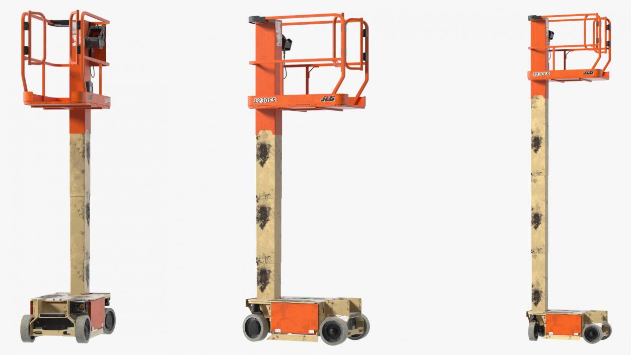 JLG 1230ES Vertical Mast Lift Dirty Rigged 3D