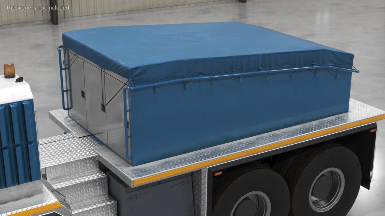 Body with Awning for Heavy Truck 3D