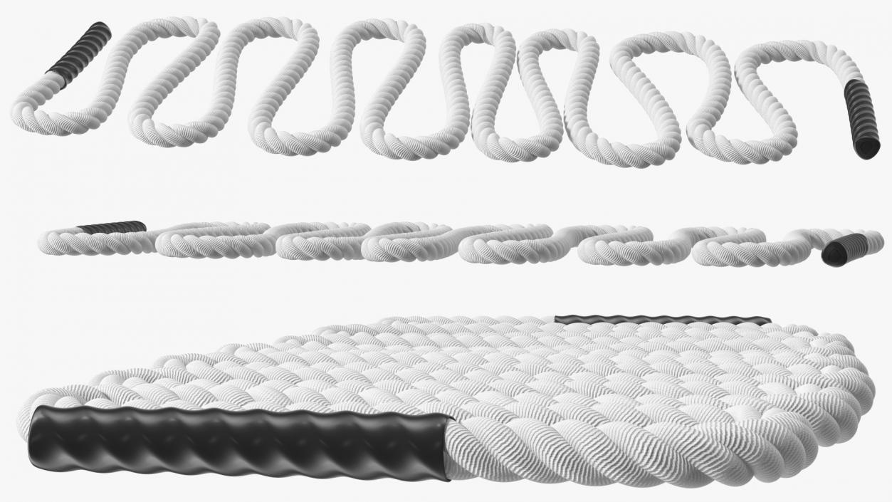 Workout Battle Rope 3D model