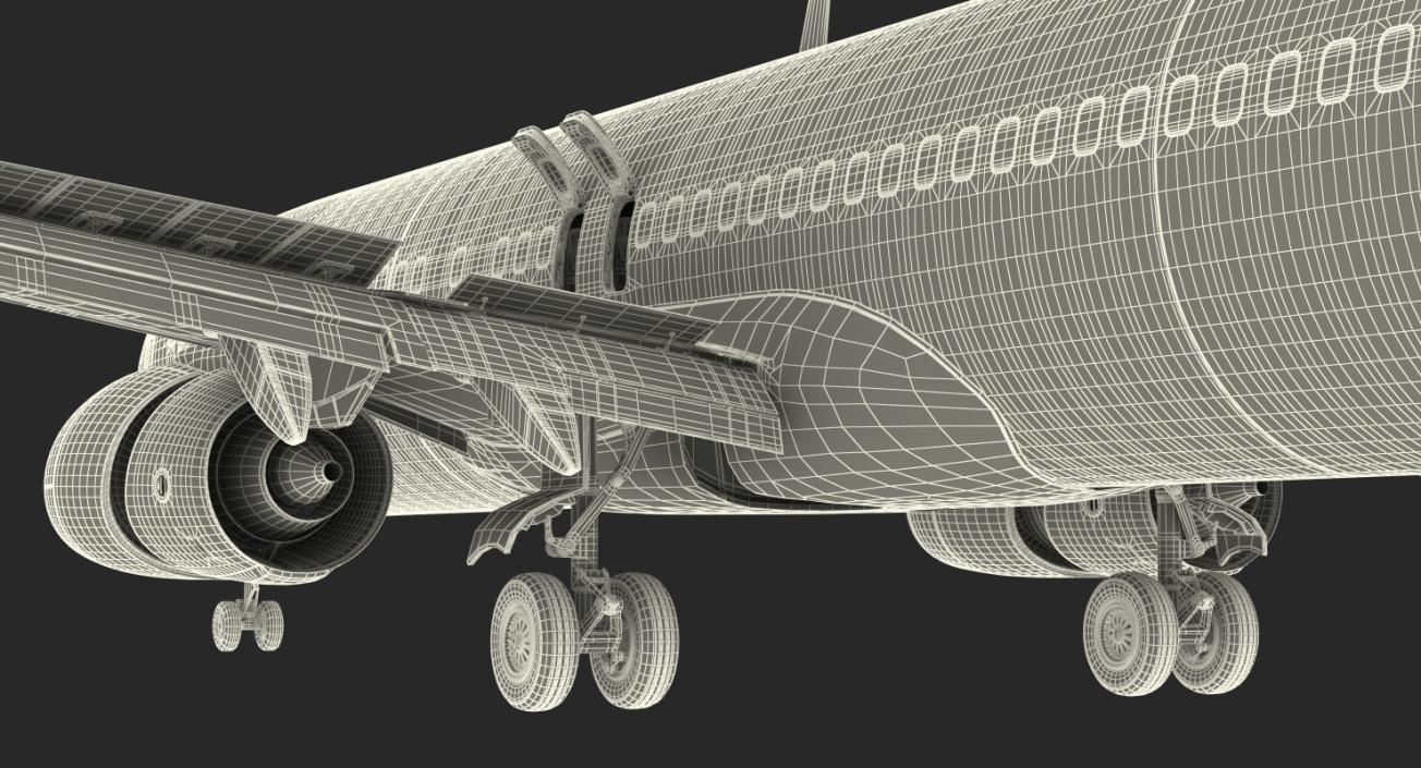 Boeing 737-900 ER Delta with Interior and Doors 3D