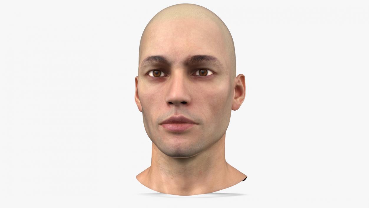 3D Man Character Head model