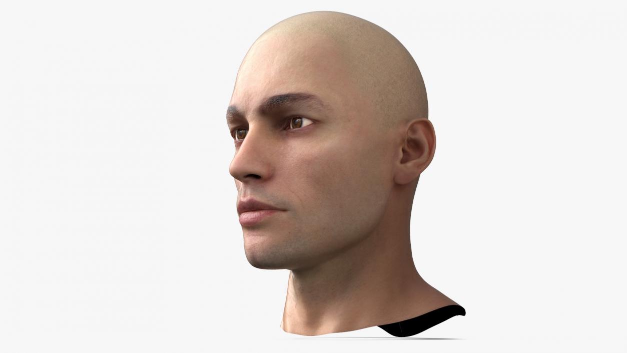 3D Man Character Head model