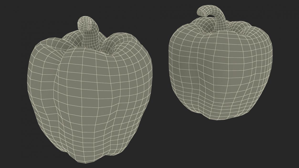 Green Bell Pepper 3D