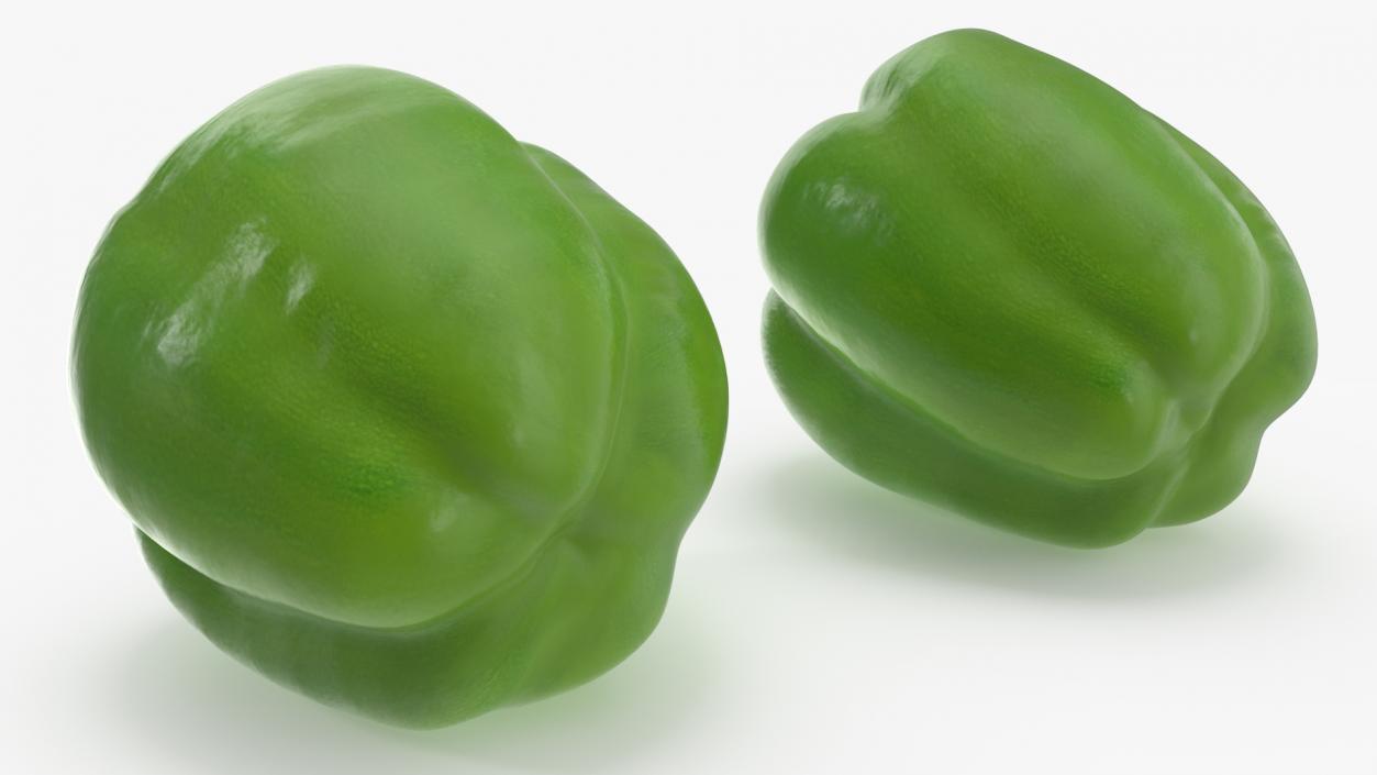 Green Bell Pepper 3D