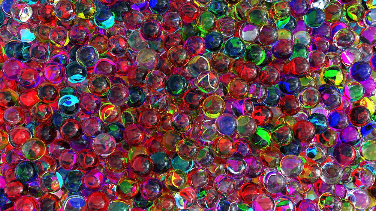 3D model Water Gel Beads Pile