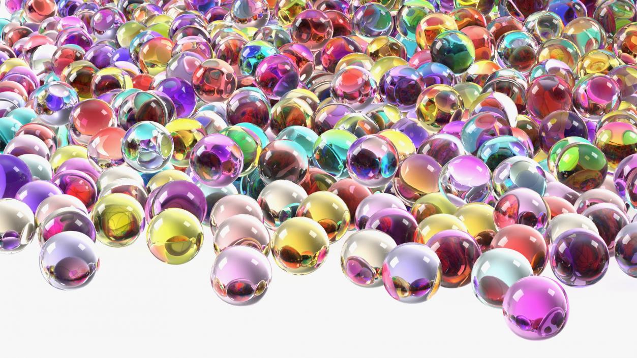 3D model Water Gel Beads Pile