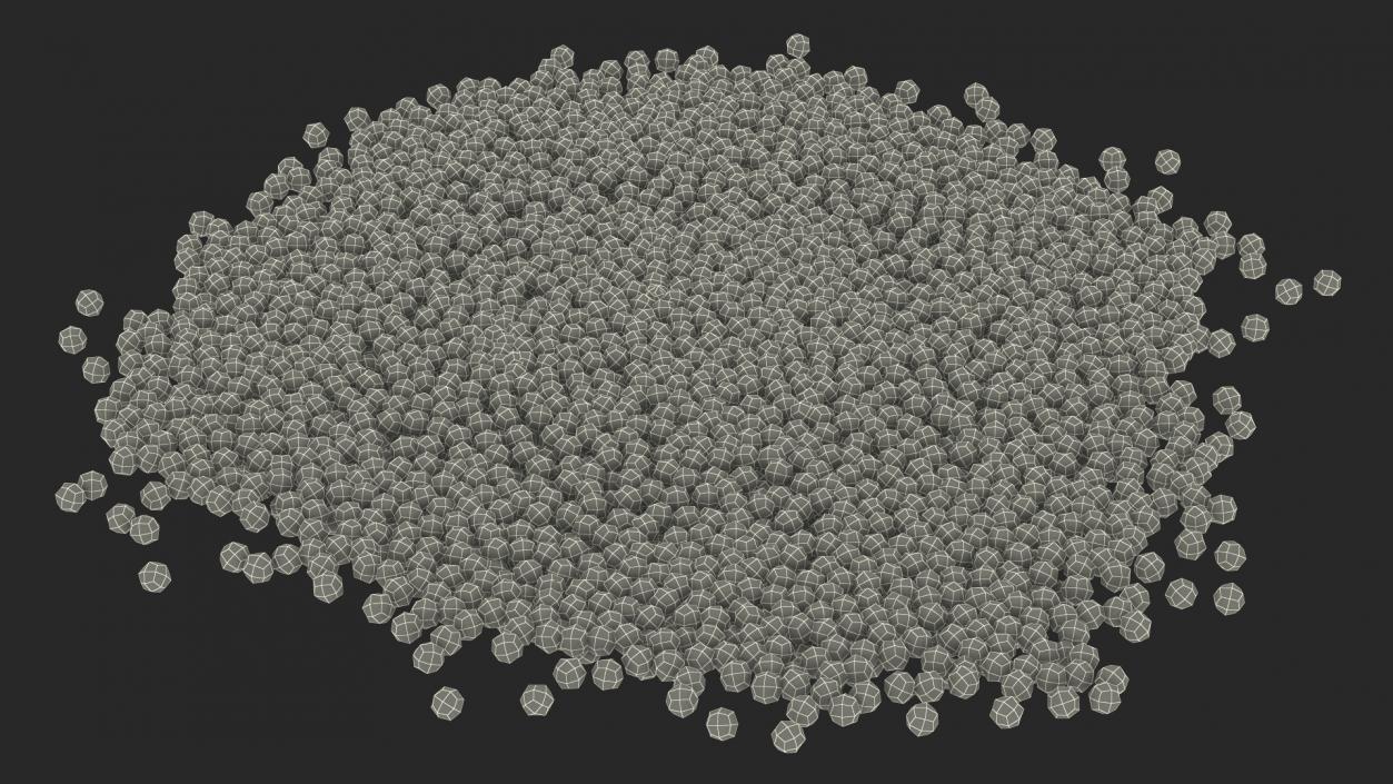 3D model Water Gel Beads Pile