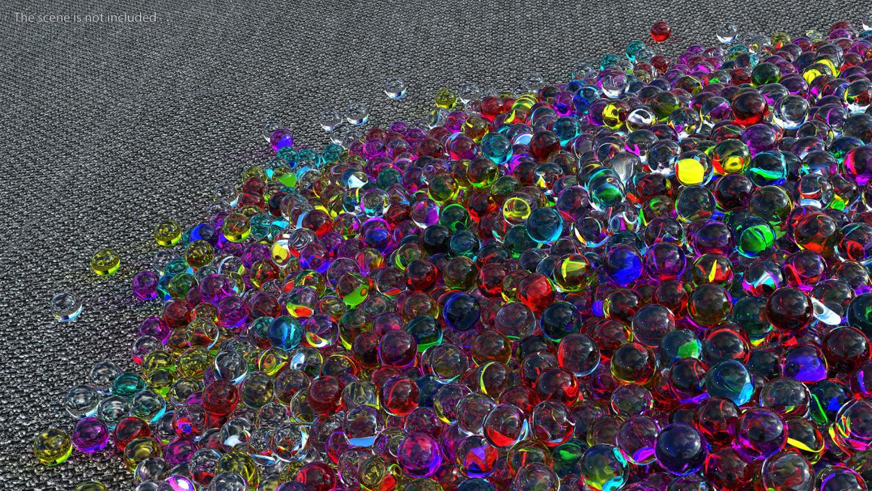 3D model Water Gel Beads Pile