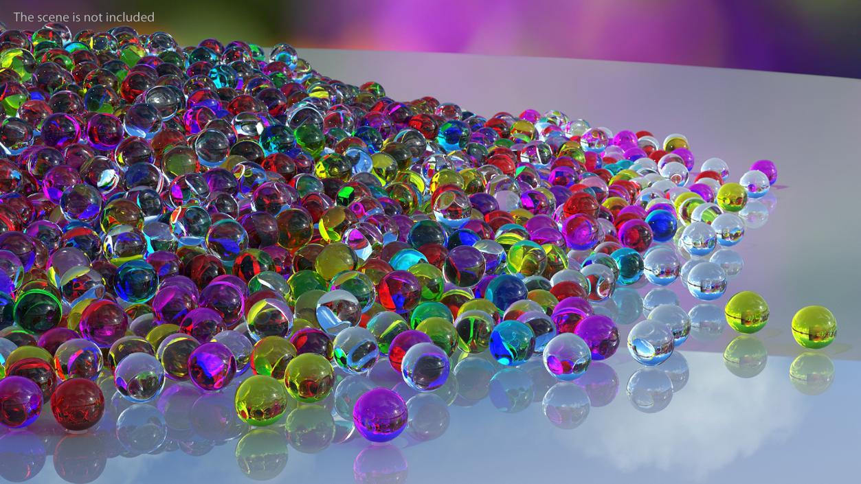 3D model Water Gel Beads Pile