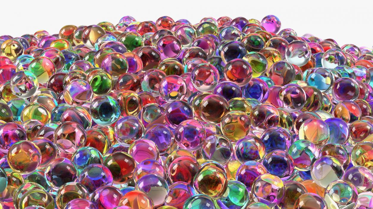 3D model Water Gel Beads Pile