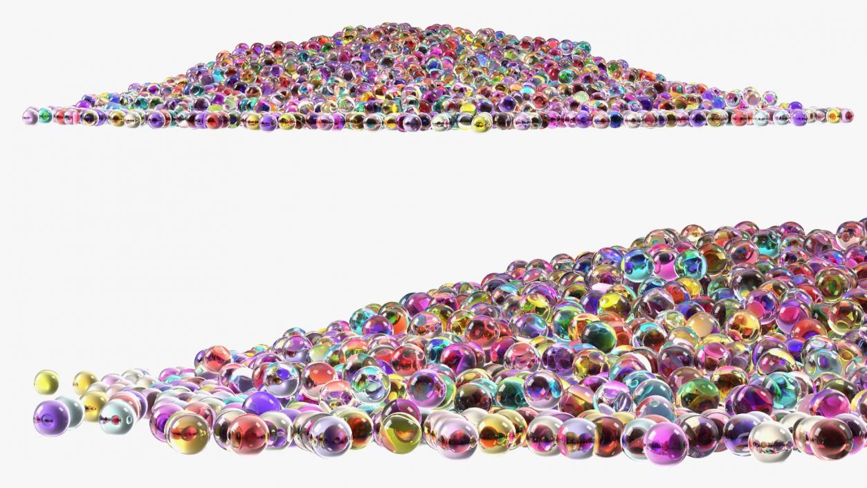 3D model Water Gel Beads Pile