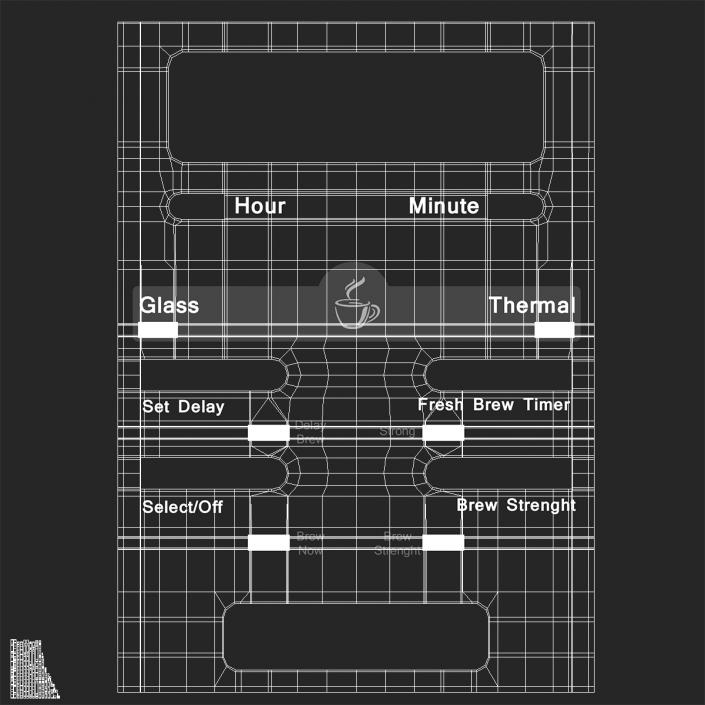 3D Coffee Maker with Cup