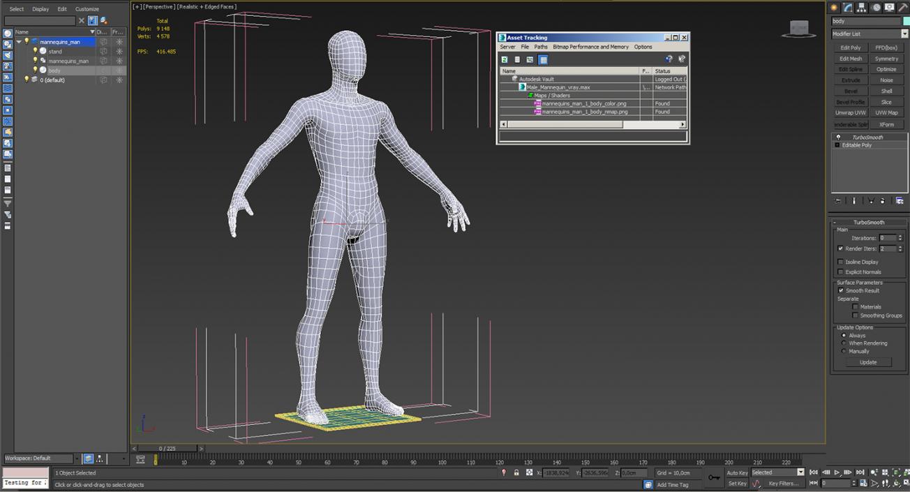 Male Mannequin 3D model