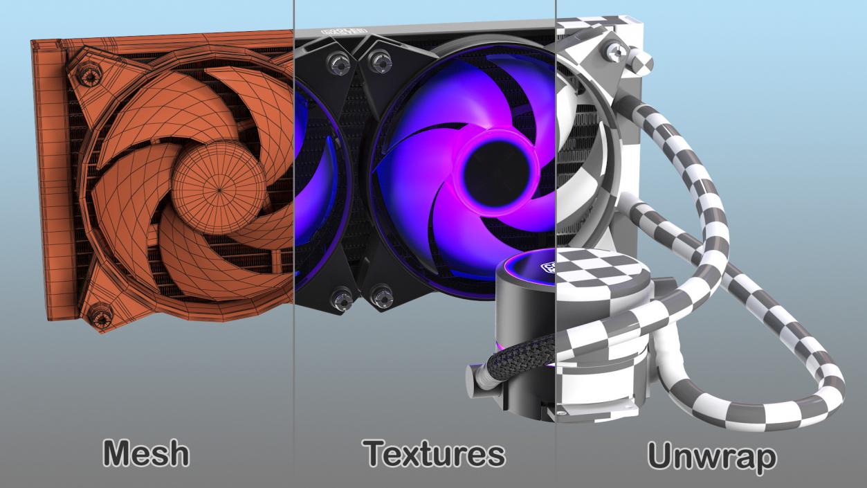 Computer Fans Collection 3D model