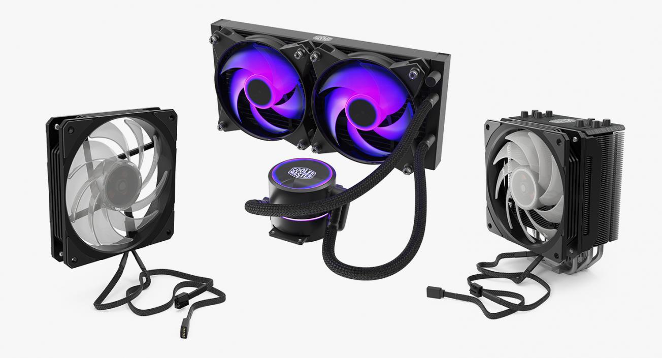 Computer Fans Collection 3D model