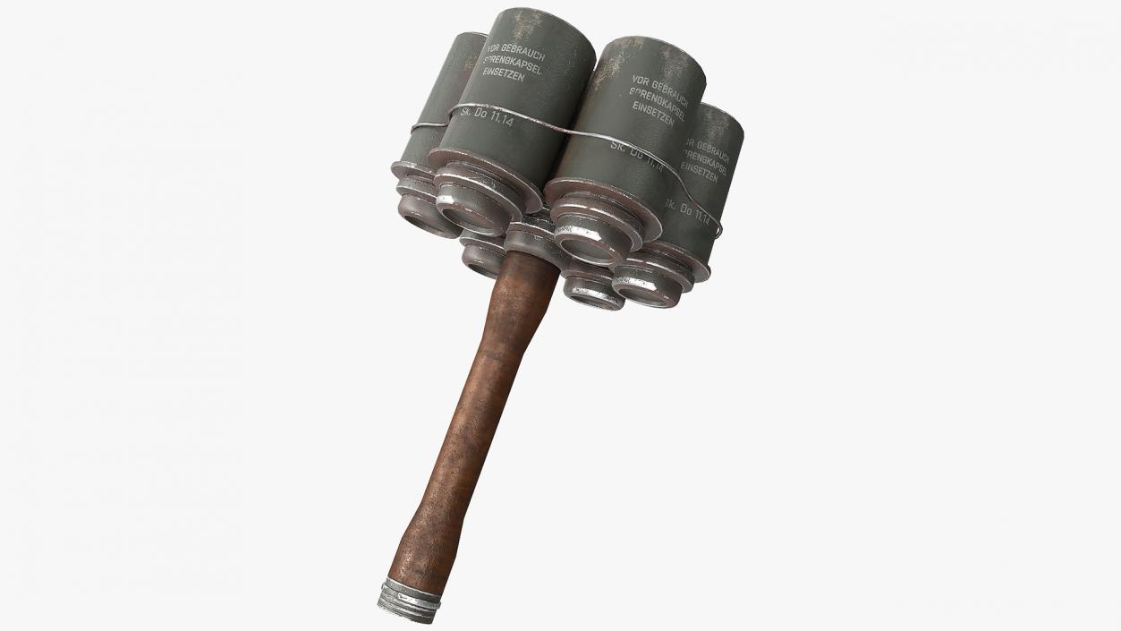 3D model Anti Tank Stick Grenade Game Weapon