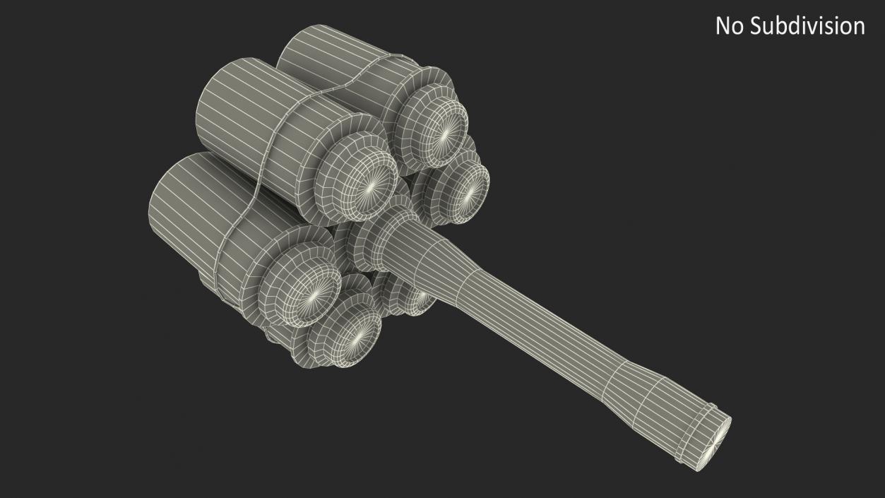 3D model Anti Tank Stick Grenade Game Weapon