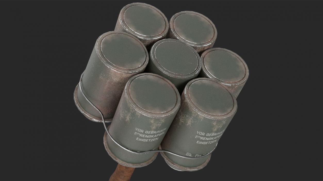 3D model Anti Tank Stick Grenade Game Weapon