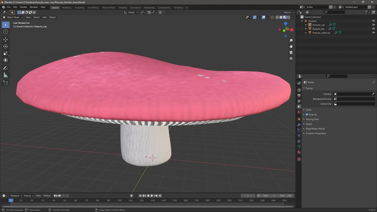 Russula 2 3D model