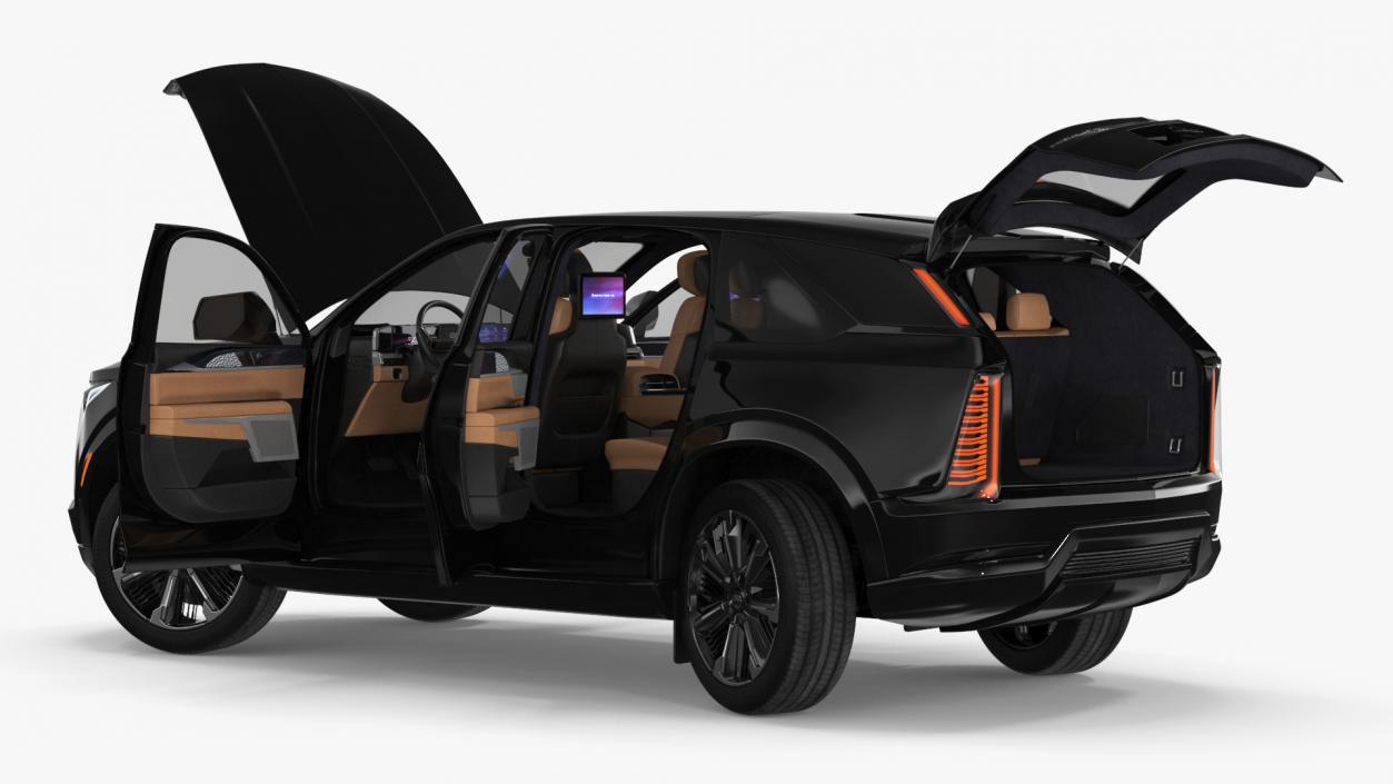 Cadillac Escalade IQ 2025 EV Black Raven Rigged 3D