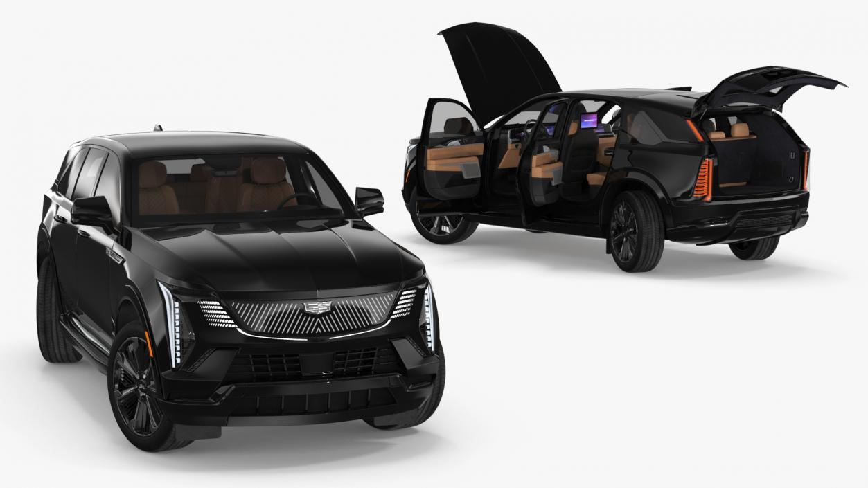 Cadillac Escalade IQ 2025 EV Black Raven Rigged 3D