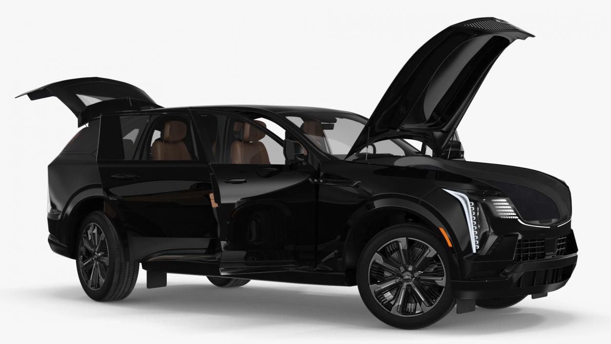 Cadillac Escalade IQ 2025 EV Black Raven Rigged 3D