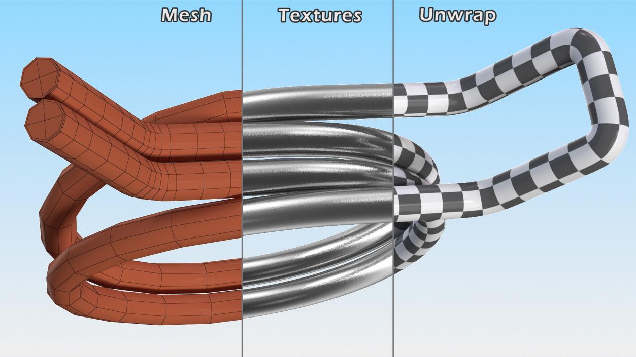 Double Wire Spring Hose Clamp 3D model