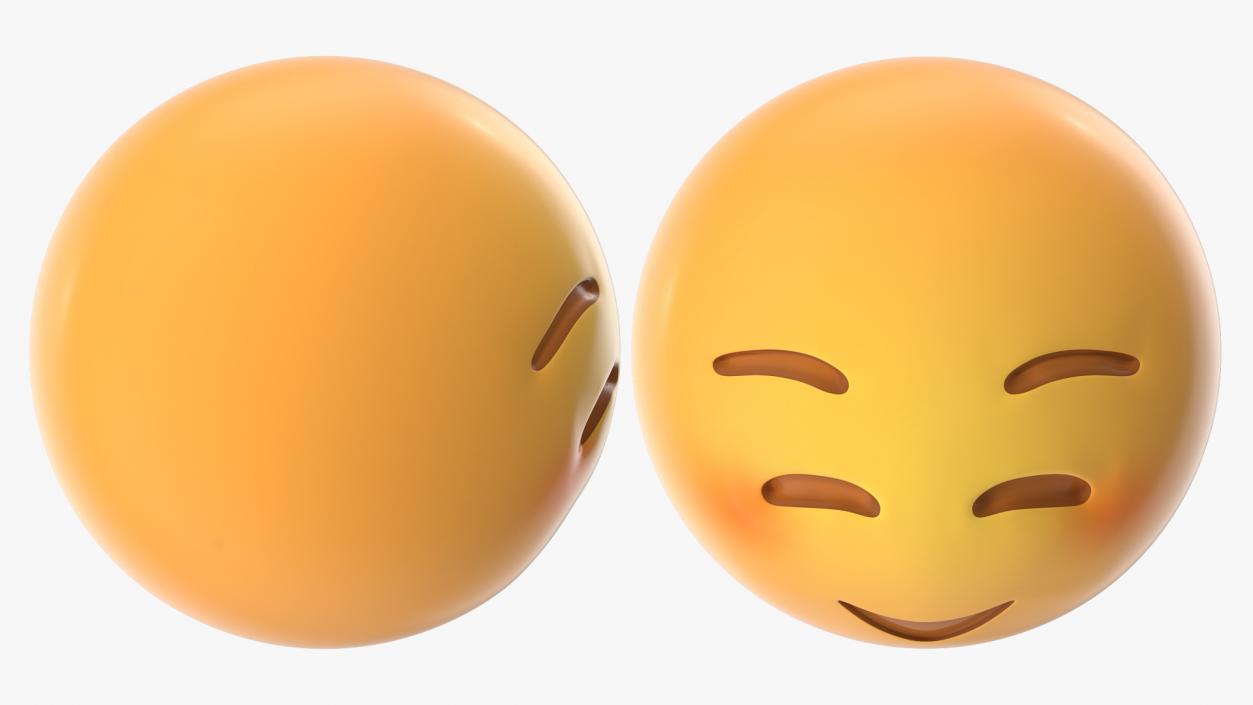 Shy Emoji 3D model