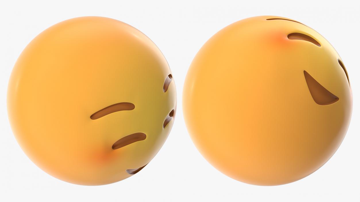 Shy Emoji 3D model