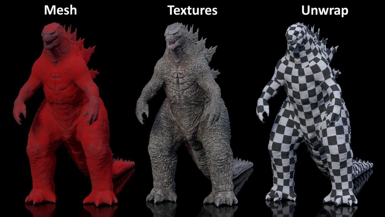 Monster Beasts Rigged Collection 4 3D model