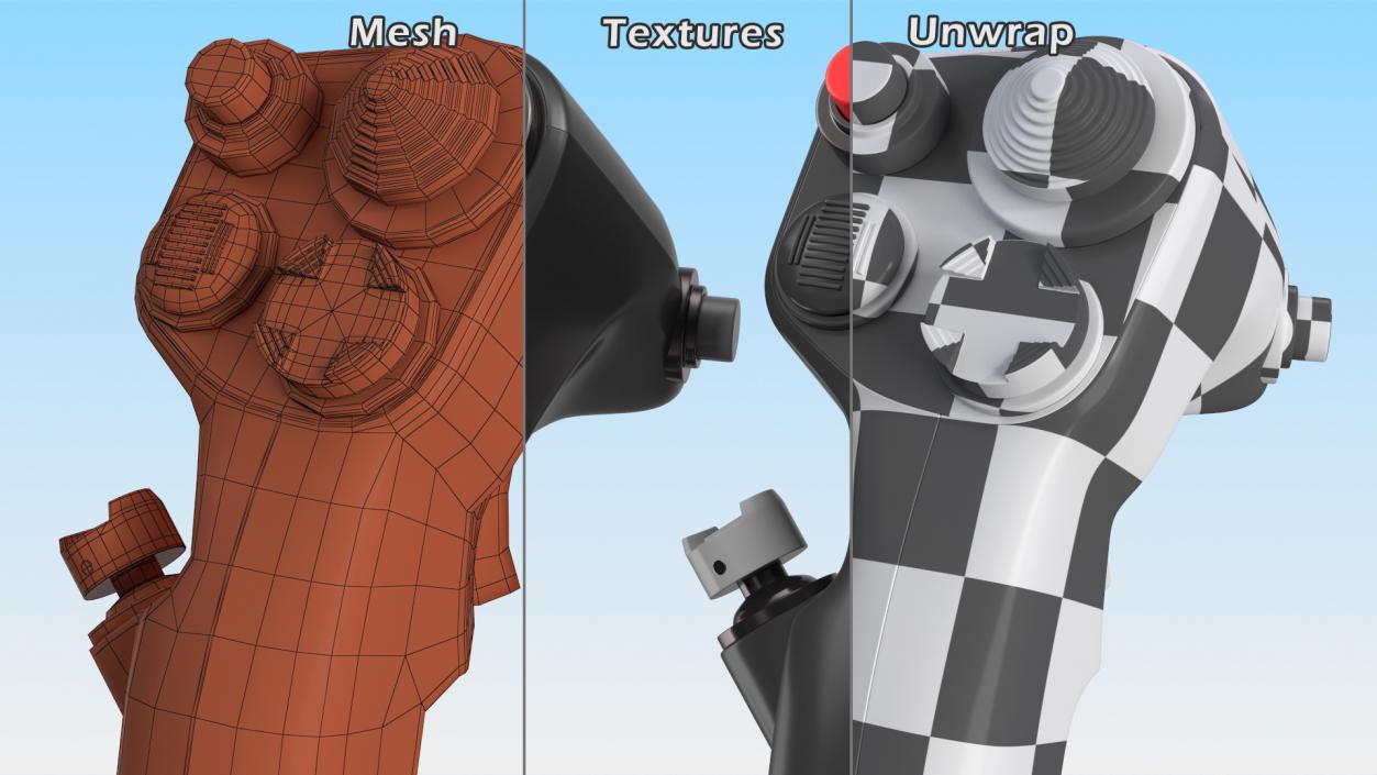 Thrustmaster HOTAS Warthog Flight Stick 3D model