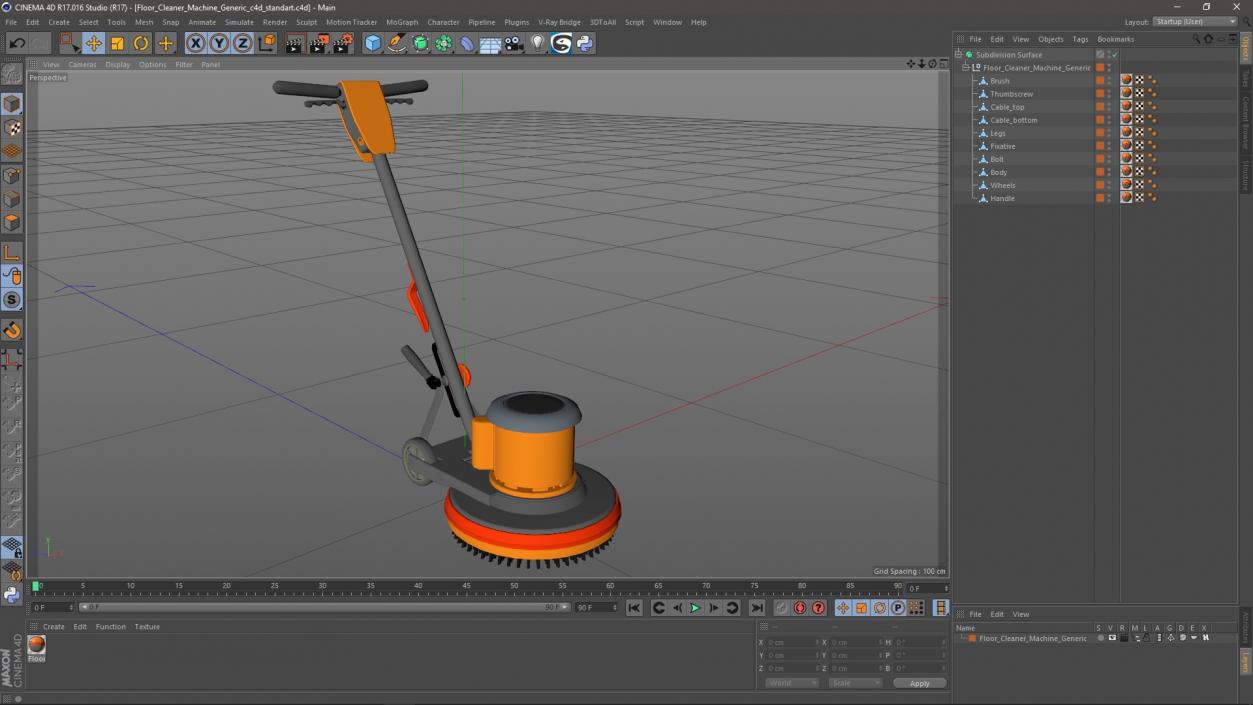 Floor Cleaner Machine Generic 3D model