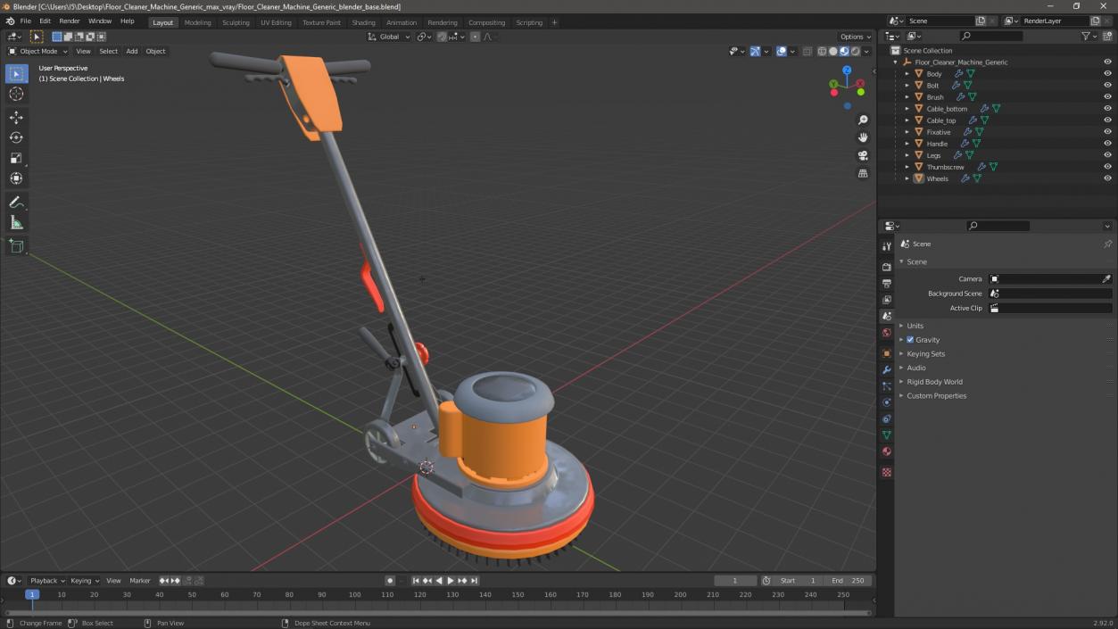 Floor Cleaner Machine Generic 3D model