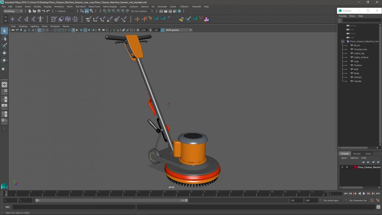 Floor Cleaner Machine Generic 3D model