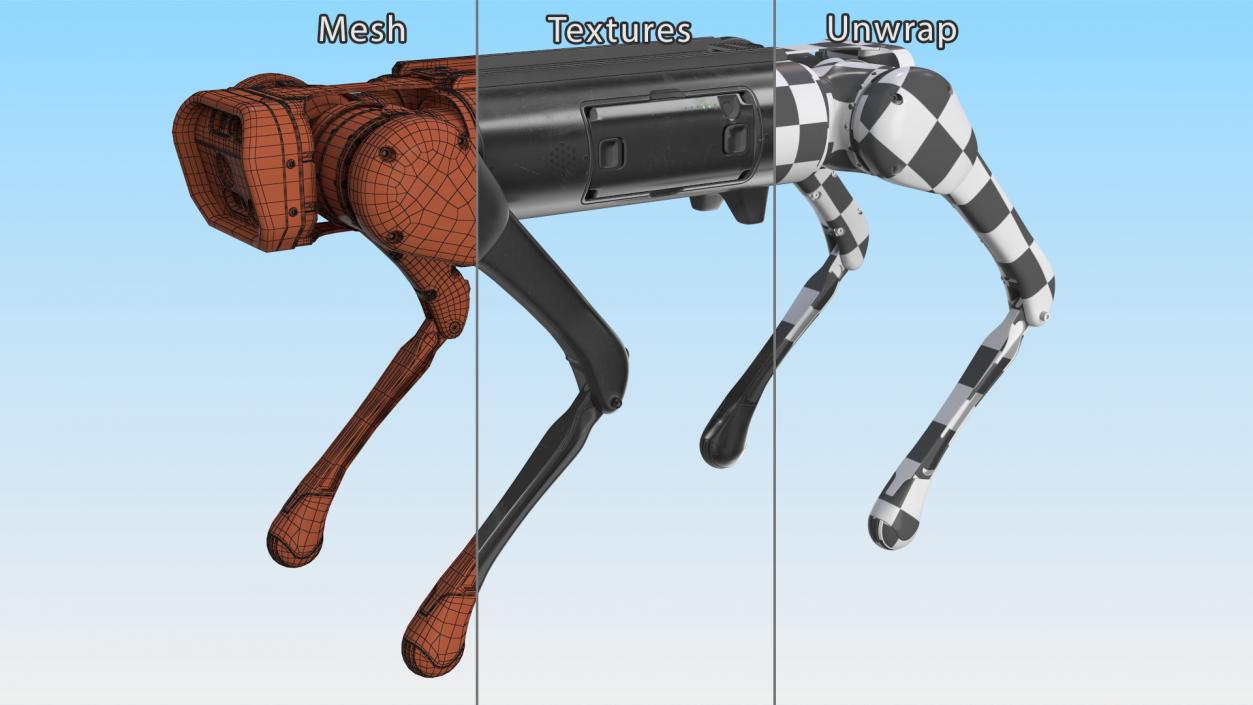 3D model Dirty Robot Dog