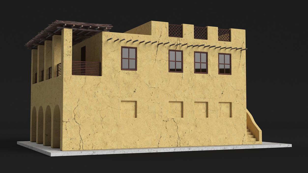 3D Large Arab House with Terrace 2