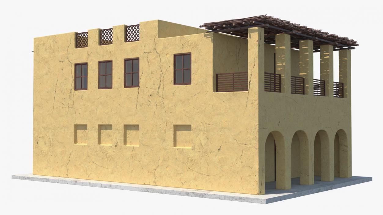 3D Large Arab House with Terrace 2