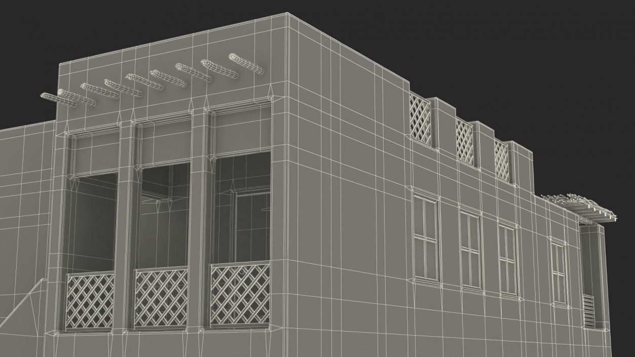 3D Large Arab House with Terrace 2