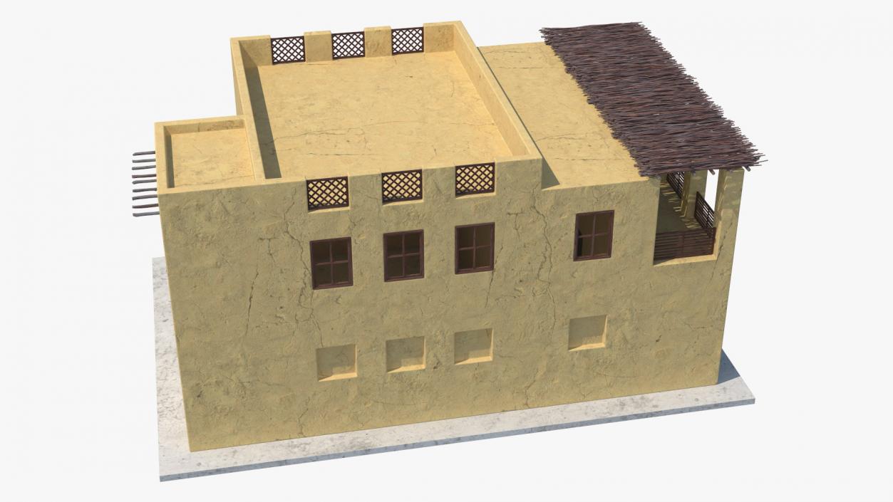 3D Large Arab House with Terrace 2