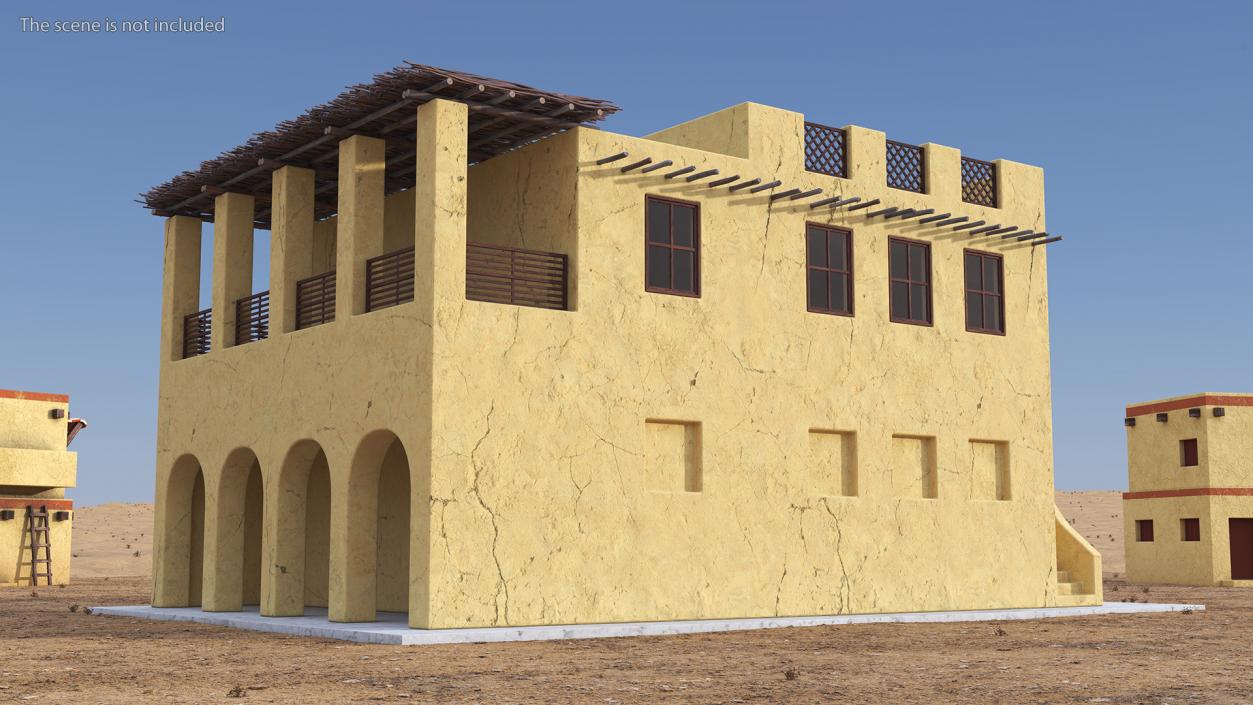 3D Large Arab House with Terrace 2