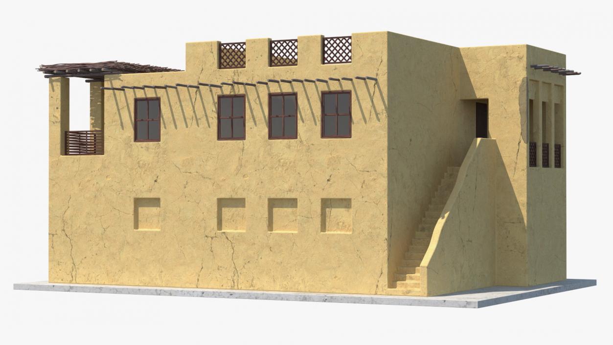 3D Large Arab House with Terrace 2