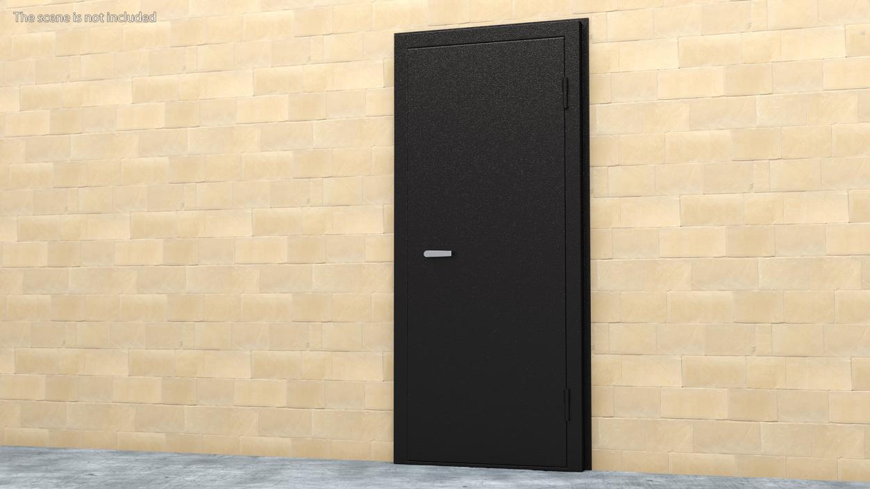 3D Vault Room Door with Digital Code Lock model