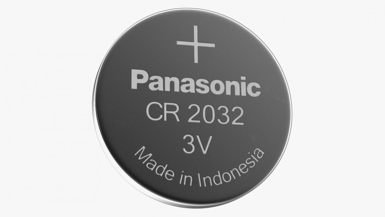 3D Button Cell Battery Panasonic CR2032