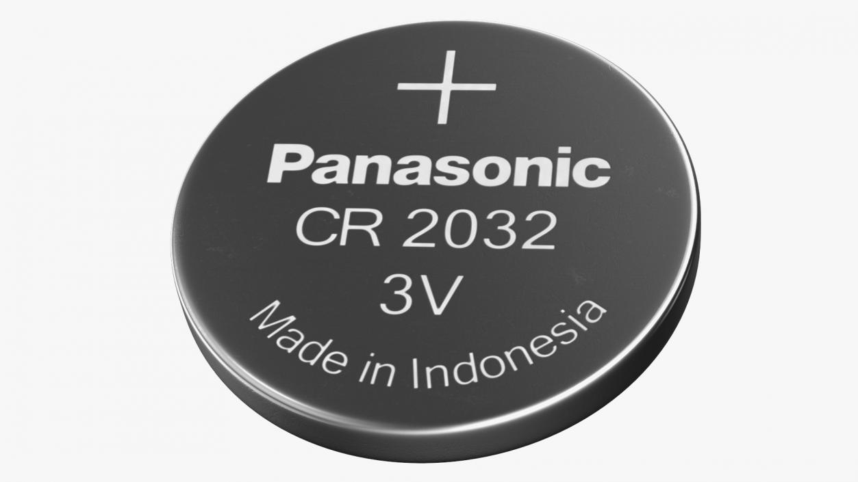 3D Button Cell Battery Panasonic CR2032