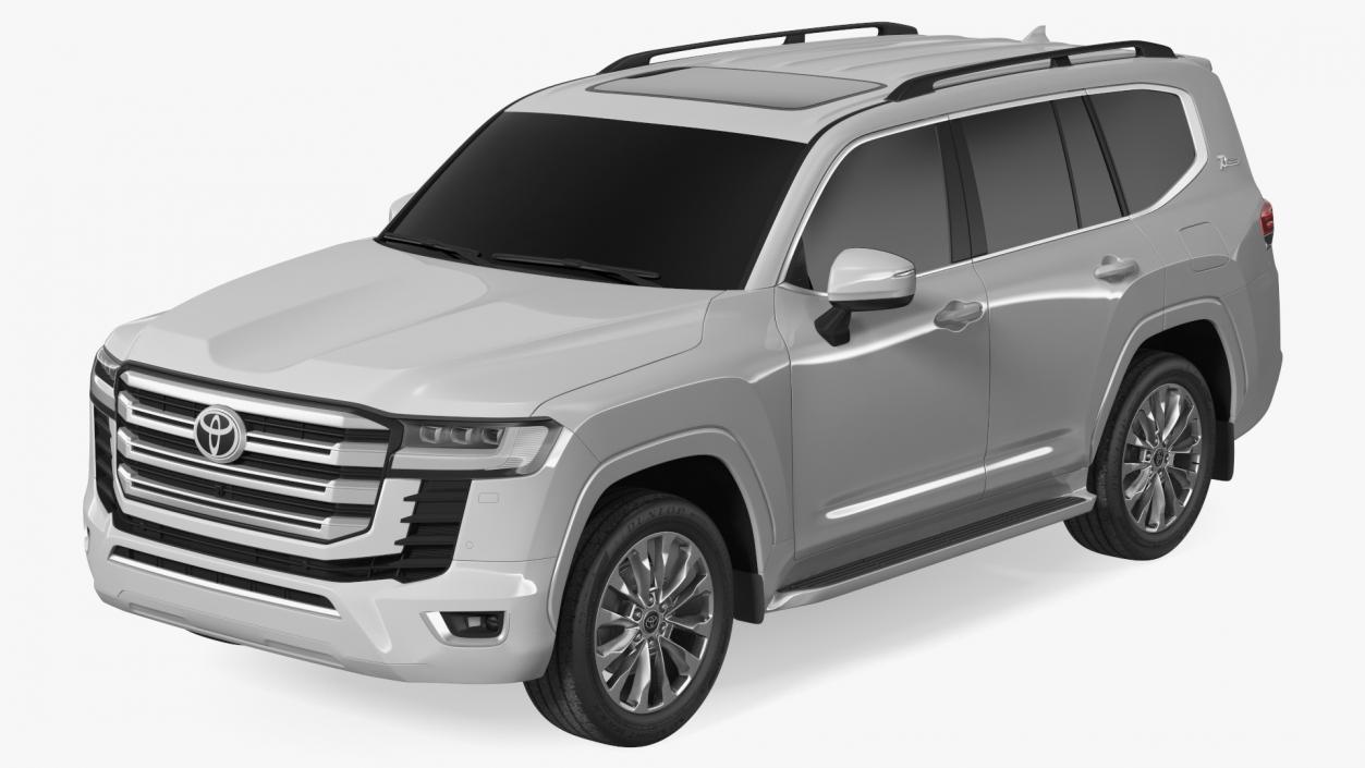 3D model Toyota Land Cruiser Silver 2022 Exterior Only