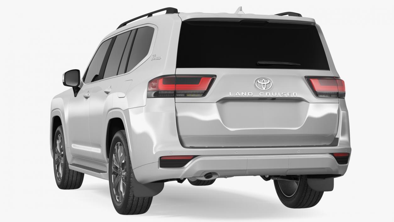 3D model Toyota Land Cruiser Silver 2022 Exterior Only